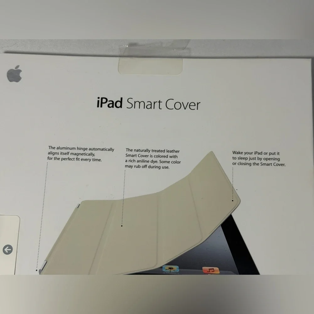 Apple iPad Smart Cover Leather Black 9.7” iPad 2 3 4 MD301LL/A OEM New in Box